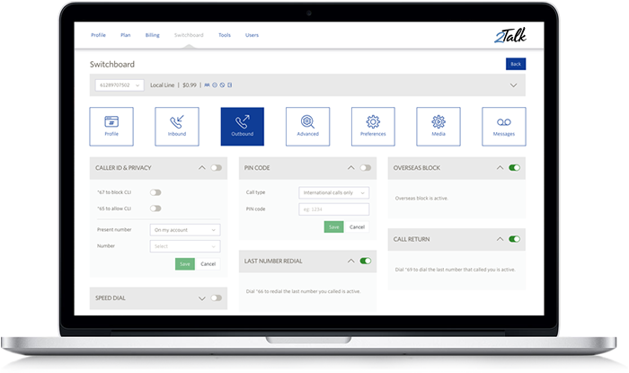 Cloud PBX Outbound Features Cloud PBX Outbound Features