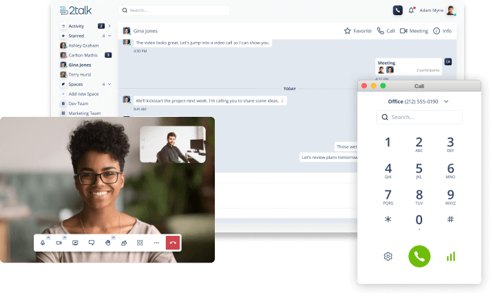 2talk's Web App is a powerful collaboration tool.