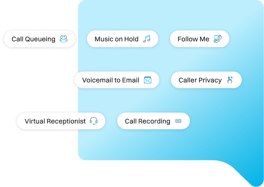 Your 2talk number comes packed with high-value Cloud PBX features.