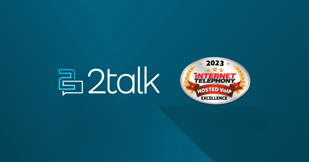 2talk LLC Awarded a 2023 INTERNET TELEPHONY Hosted VoIP Excellence Award