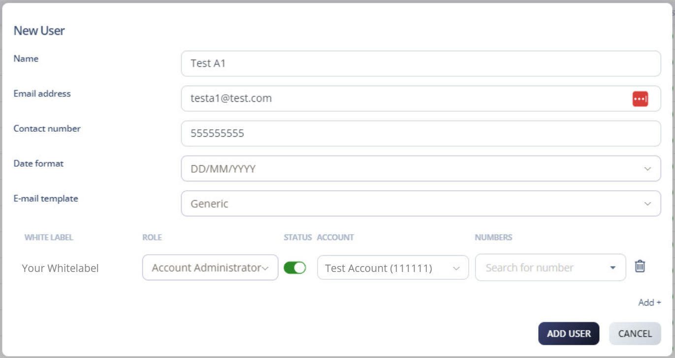 Create New Users as a White Label Administrator - 2talk Business ...