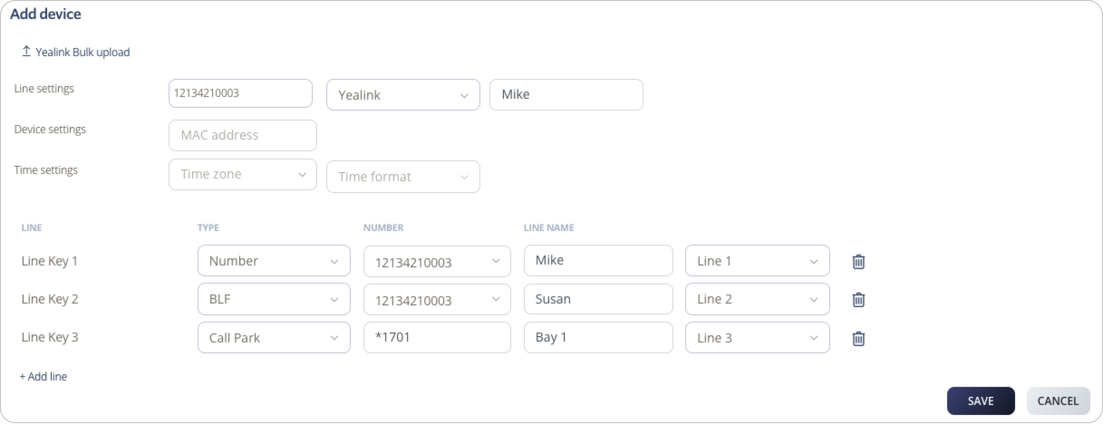 Yealink provisioning