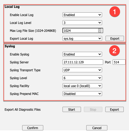 Yealink diagnostics